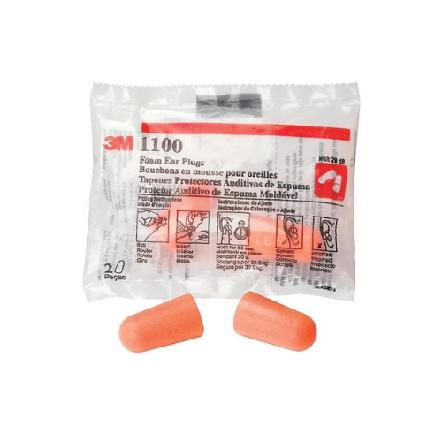 3M 1100 Uncorded Disposable Foam Earplugs 29dB